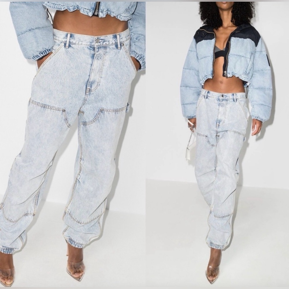 Alexander Wang size 24 Cargo Light Wash Boyfriend Jeans